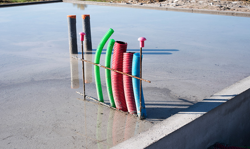 Terrain en cours de viabilisation