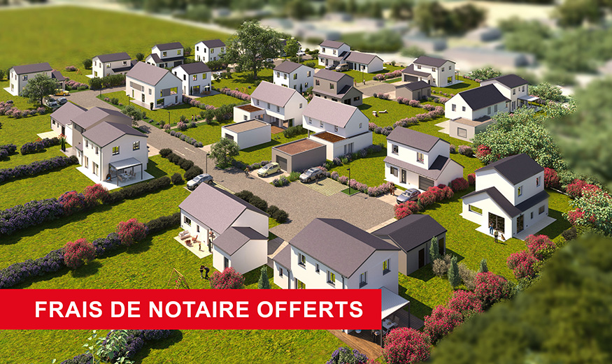 Perspective 3D du lotissement La Croix Boissée à Cardroc (35)