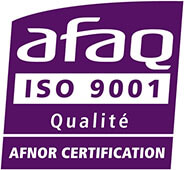 Logo de la certification ISO 9001 de l’organisme AFNOR