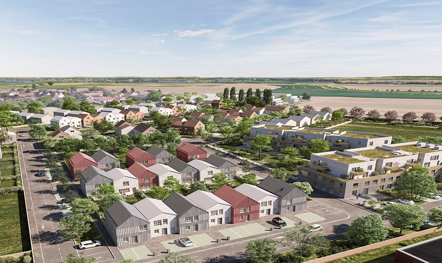 Infographie de la Zac du Souchet à La Norville (91)