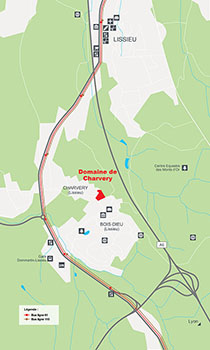 Plan du domaine de Charvery