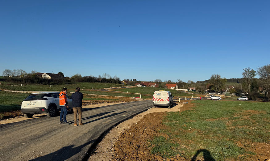 Photo des travaux pour le programme La Clé des Champs à Pouilley-Français