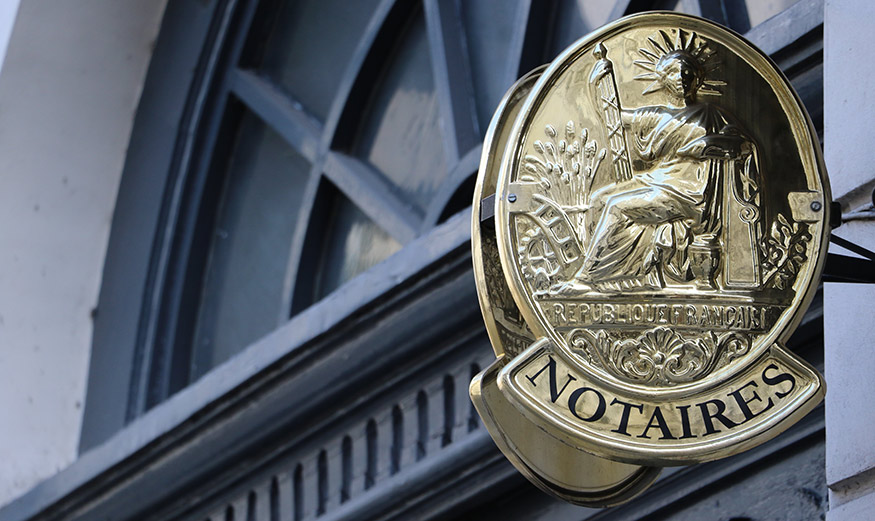 Symbole des notaires de France.