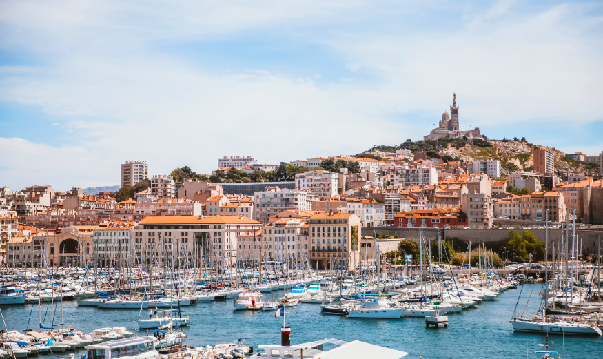 Ville de Marseille, vue du port