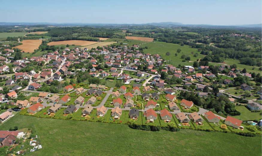 Perspective du programme La Clé des Champs à Pouilley-Français (25)