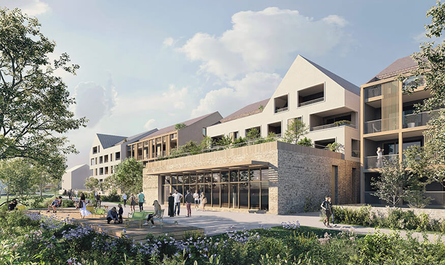 Une image d'illustration du projet d’écoquartier « Les Prairies de la Juinière » à Saint-Chéron (91).