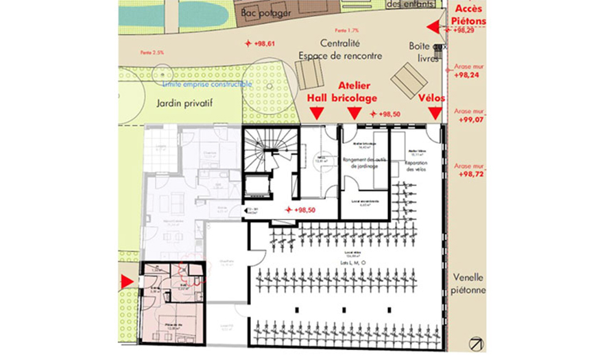Plan du programme « Les Prairies de la Juinière » à Saint-Chéron (91).