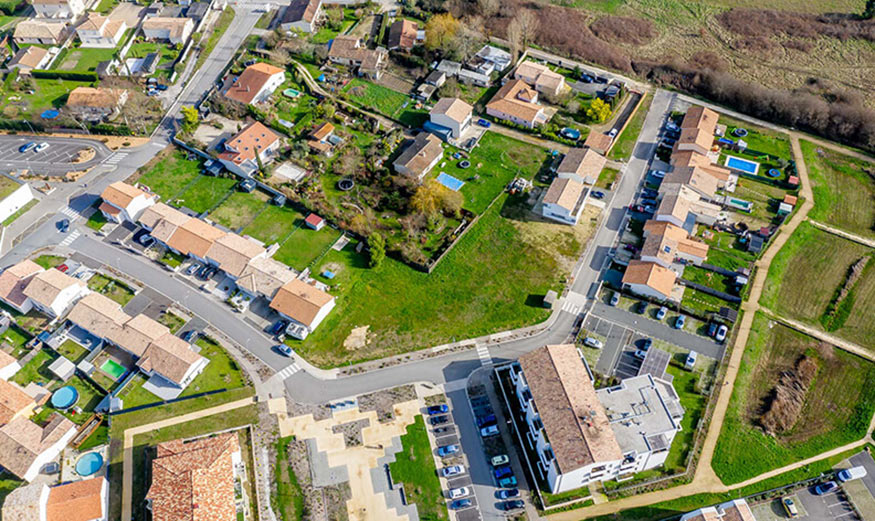 Terrain d’une future maison.