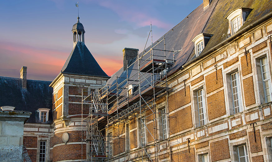 Monument en réhabilitation.