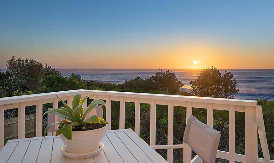 Immobilier en bord de mer.