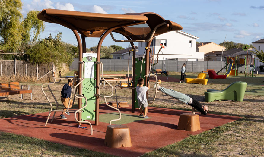 L’aire de jeux du quartier